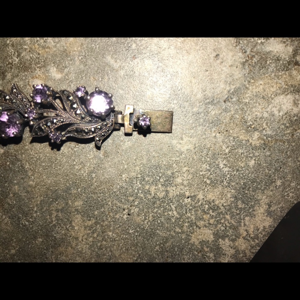 Vintage Sterling silver and amethyst - Picture 3 of 7